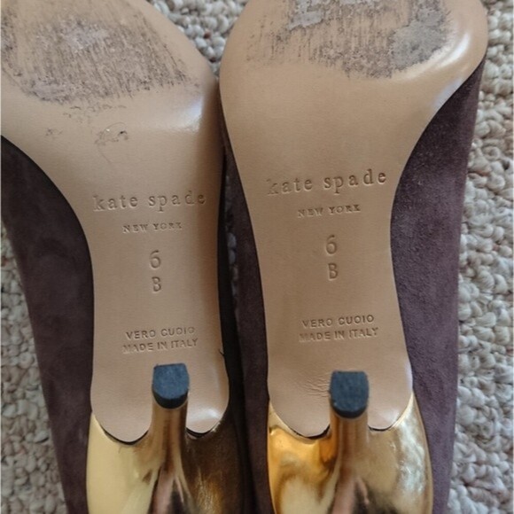 Kate Spade light brown suede with decorating jewels size 6B - Picture 6 of 6